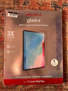 ZAGG InvisibleShield Glass+ Screen Protector for Apple 11-inch iPad Pro